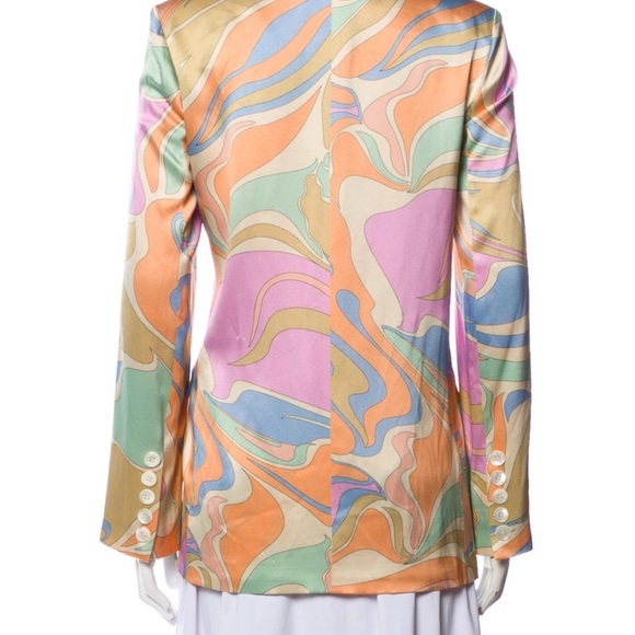 Adriana Iglesias Silk Printed Blazer - Picture 3 of 3